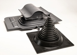 Кровельный вентиль "Мастер Флеш" универсальный, серый RAL 7015