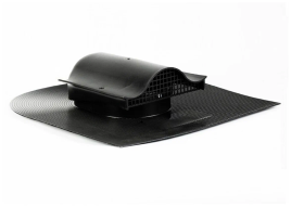 Кровельный вентиль "Мастер Флеш" для гибкой черепицы, черный RAL 9005