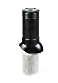 Вентиляционный выход "Мастер Флеш" D125/160 H=700 изолированный RAL 9005 черный