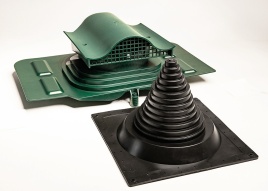 Кровельный вентиль "Мастер Флеш" универсальный, зеленый RAL 6020