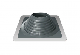 Манжета кровельная прямая "Мастер Флеш" RES №7 (153-280) СИЛИКОН серая