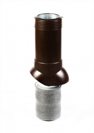 Вентиляционный выход "Мастер Флеш" D125/160 H=700 изолированный RAL 8017 коричневый