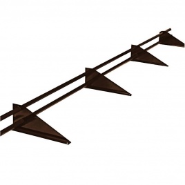 Снегозадержатель для труб Мастер Флеш-3000 (4 опоры, 2 трубы) RAL 8017