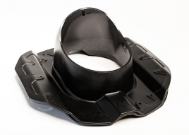 Проходной элемент "Мастер Флеш" для кровли из профиля 20 RAL 9005 черный