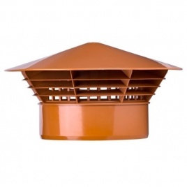 Зонт система вентиляции "Мастер Флеш" оранжевый D110 мм.