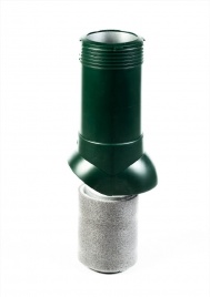 Вентиляционный выход "Мастер Флеш" D125/160 H=500 изолированный RAL 6020 зеленый