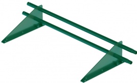 Снегозадержатель для труб Мастер Флеш-500 (2 опоры, 2 трубы) зелёный RAL 6005
