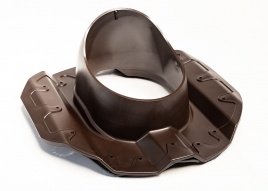 Проходной элемент "Мастер Флеш" для кровли из профиля 20 RAL 8017 коричневый