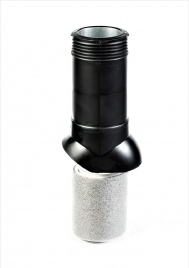 Вентиляционный выход "Мастер Флеш" D125/160 H=500 изолированный RAL 9005 черный