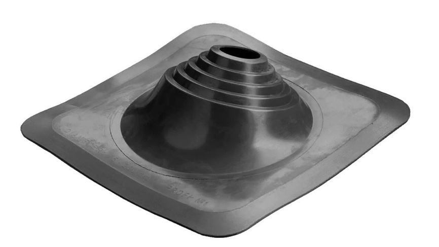 Манжета кровельная угловая ПРОФИ "Мастер Флеш" № 1 (75-200) EPDM графит (7024) фото 1