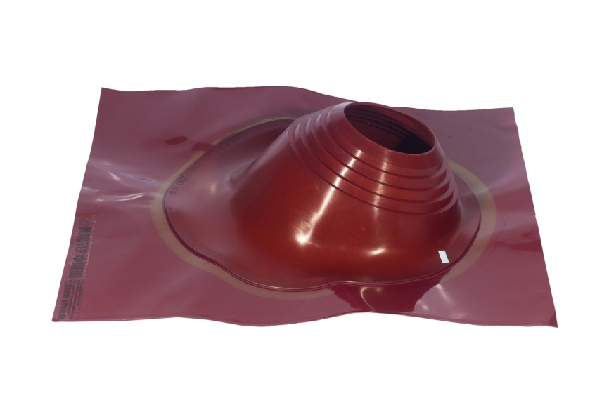 Манжета кровельная угловая "Мастер Флеш" PRO № 2 (180-280) СИЛИКОН красная окрашенная (3005) фото 1