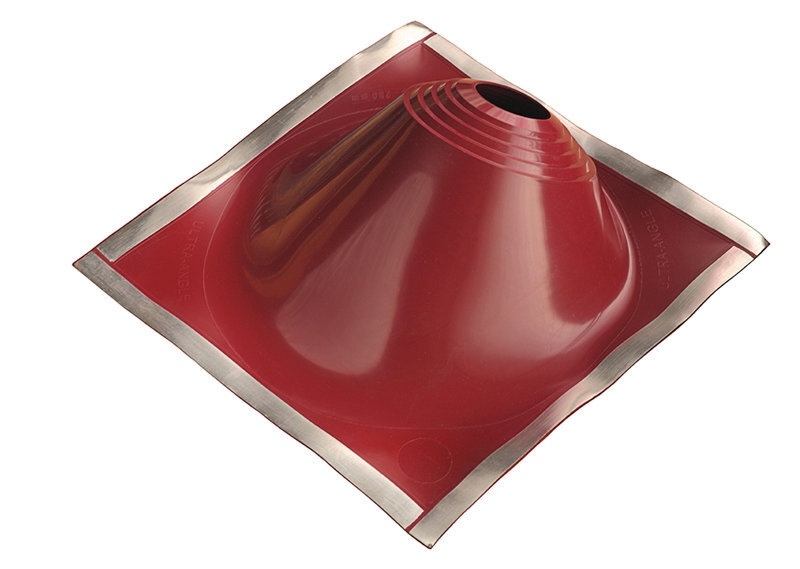 Манжета кровельная угловая "Мастер Флеш" УЛЬТРАУГОЛ № 2 (125-280) СИЛИКОН красная фото 1