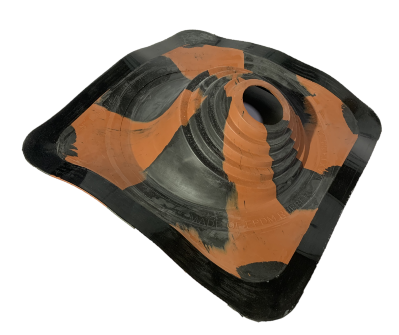 Манжета кровельная угловая ХАКИ "Мастер Флеш" № 1 (75-200) EPDM черно-терракотовый фото 1