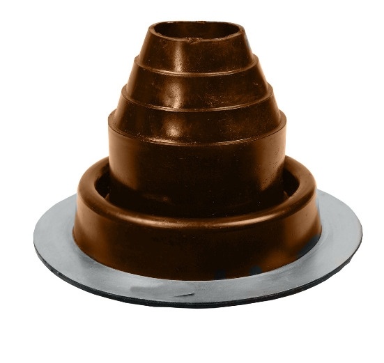 Манжета кровельная прямая "Мастер Флеш" № 2 (45-75) EPDM коричневая фото 1