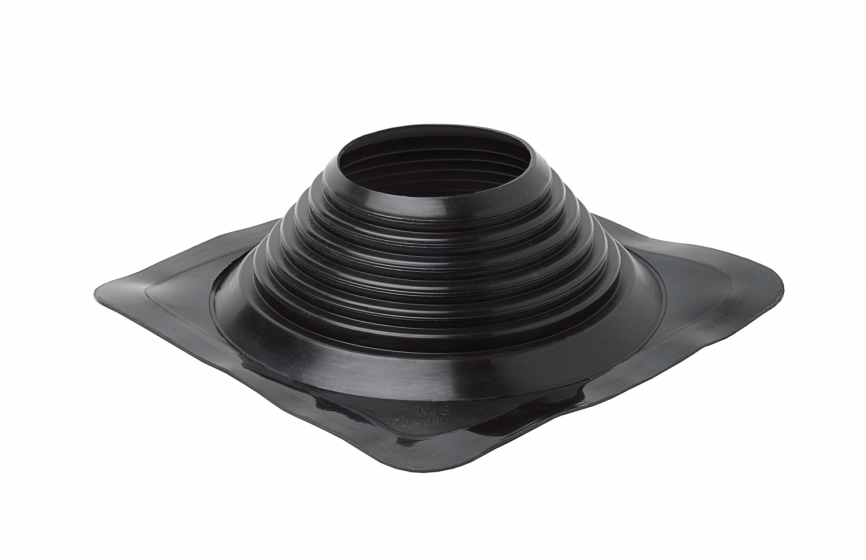 Манжета кровельная прямая "Мастер Флеш" № 8 (178-330) СИЛИКОН черная фото 1