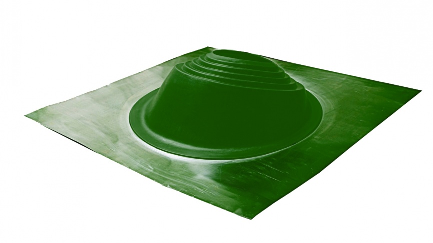 Манжета кровельная угловая "Мастер Флеш" № 3 (280-460) PRO СИЛИКОН зеленая окрашенная (6005) + фото 1