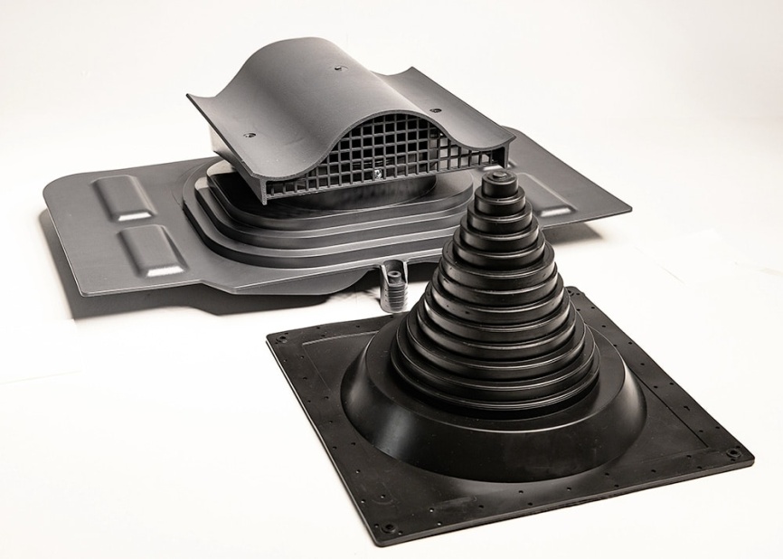 Кровельный вентиль "Мастер Флеш" универсальный, серый RAL 7015 фото 1