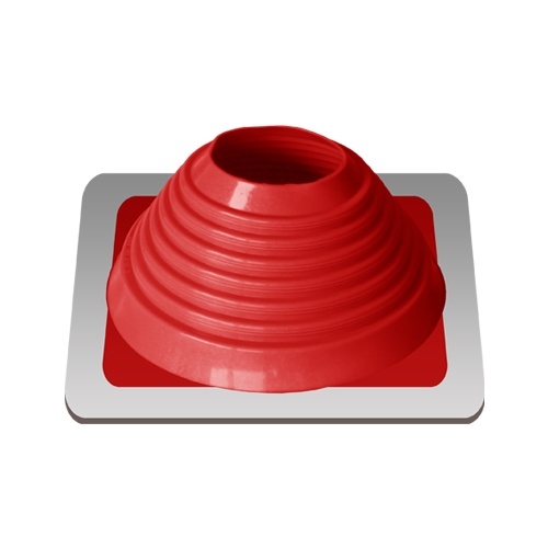 Манжета кровельная прямая "Мастер Флеш" RES №6 (127-229) СИЛИКОН красная фото 1