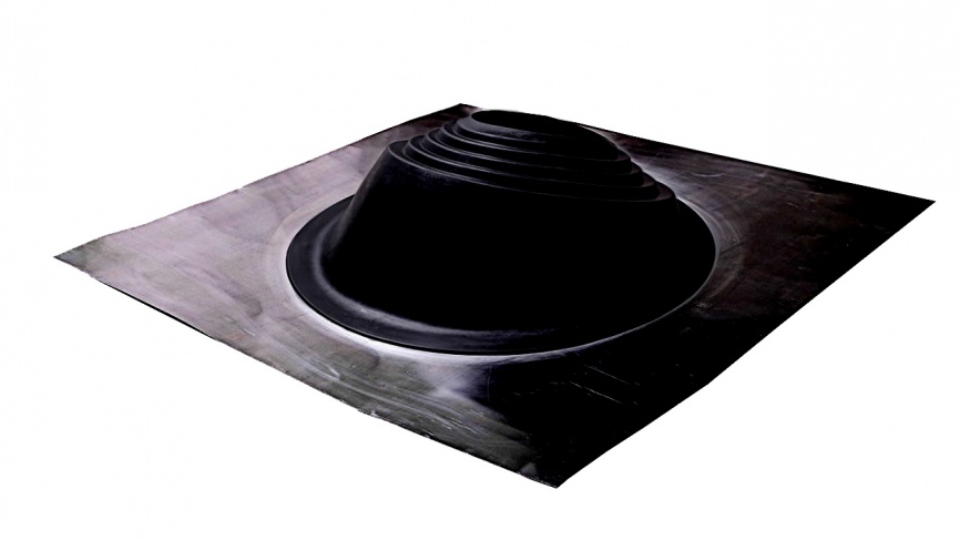 Манжета кровельная угловая "Мастер Флеш" № 3 (280-460) EPDM черная окрашенная (9005) + фото 1