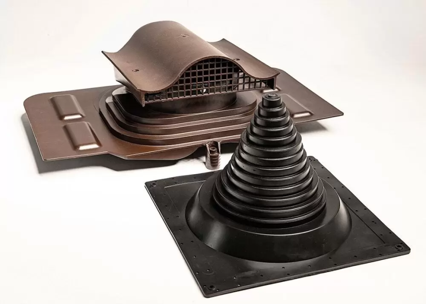 Кровельный вентиль "Мастер Флеш" универсальный, коричневый RAL 8017 фото 1