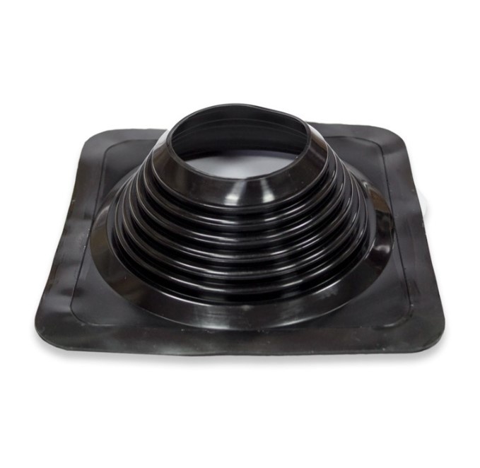 Манжета кровельная прямая "Мастер Флеш" RES № 8 (178-330) СИЛИКОН чёрная фото 1