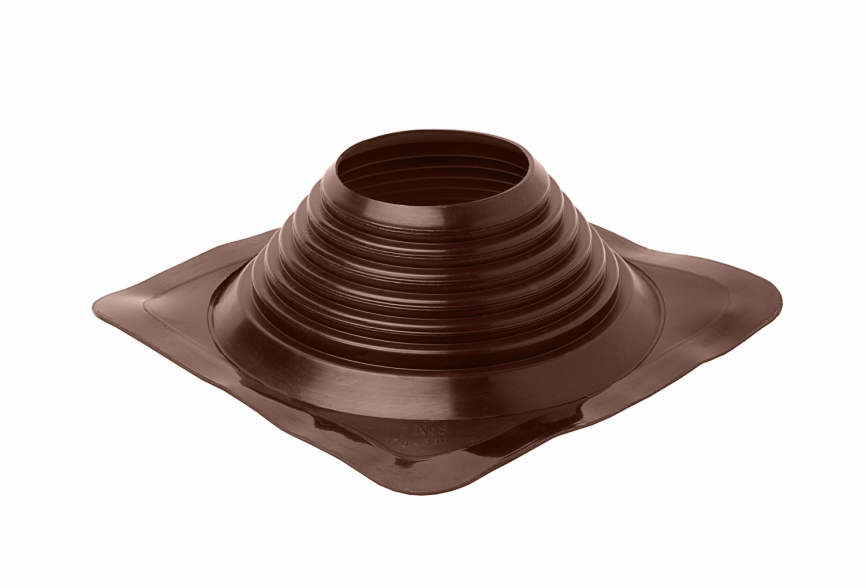 Манжета кровельная прямая "Мастер Флеш" № 8 (178-330) EPDMп коричневая фото 1