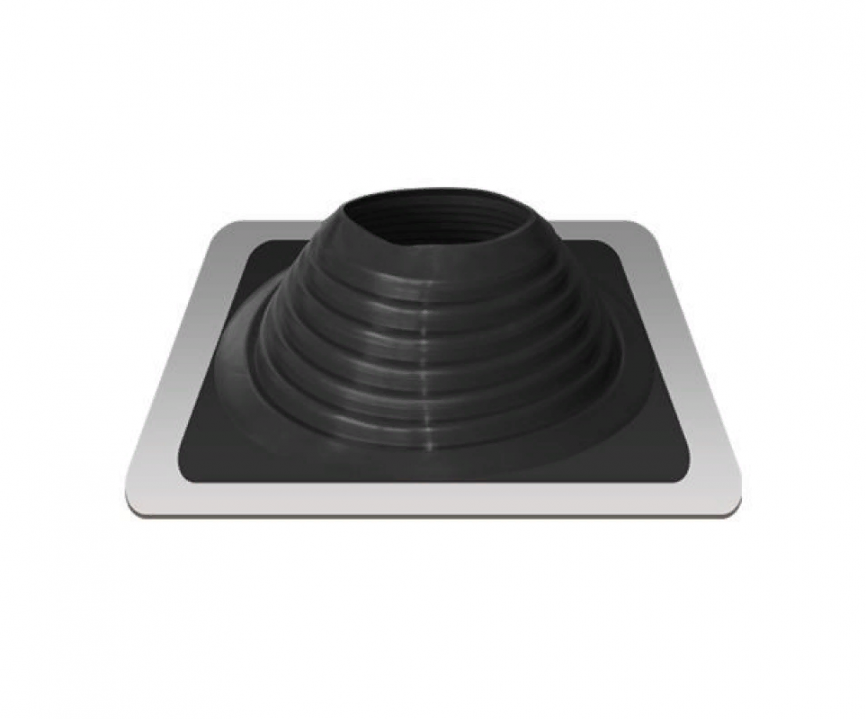 Манжета кровельная прямая "Мастер Флеш" RES №7 (153-280) СИЛИКОН черная фото 1