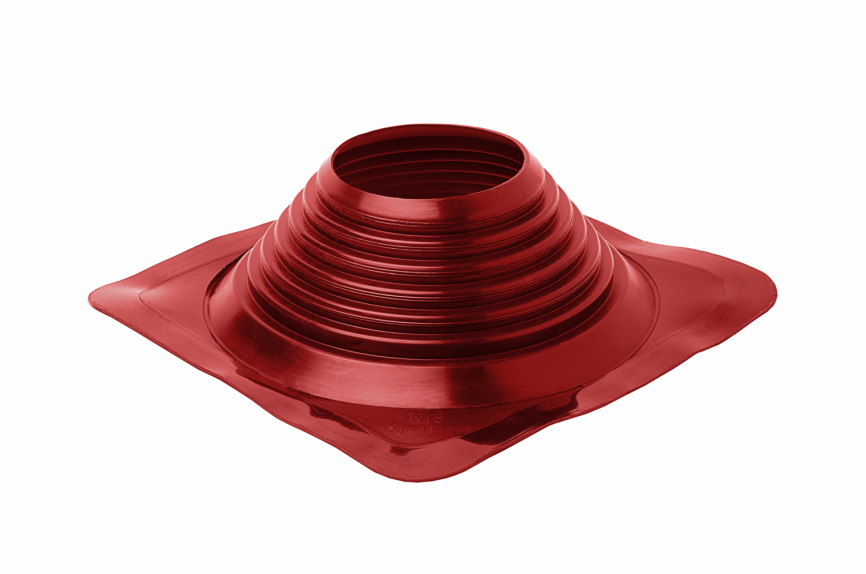 Манжета кровельная прямая "Мастер Флеш" № 8 (178-330) СИЛИКОН красная фото 1