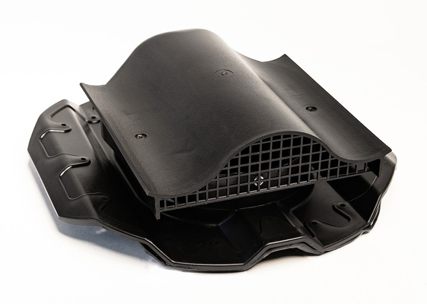 Кровельный вентиль "Мастер Флеш" для металлопрофиля МП-20, черный RAL 9005 фото 1