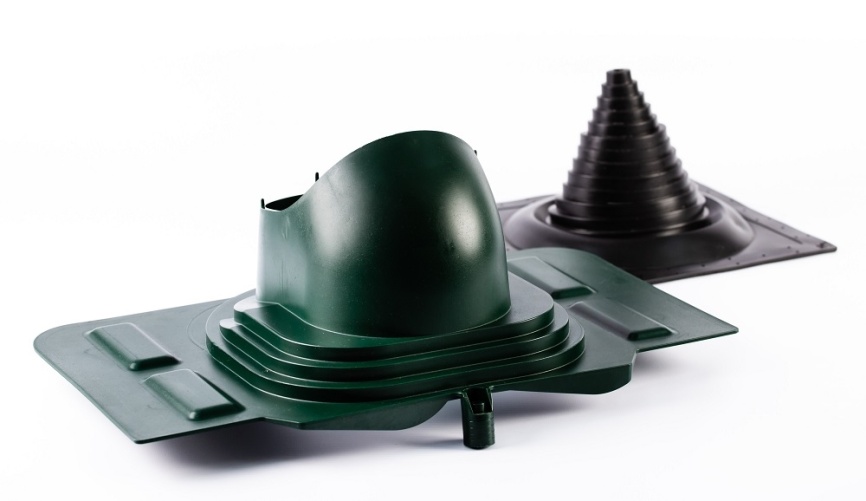 Кровельный проходной элемент "Мастер Флеш" универсальный RAL 6020 зеленый фото 1