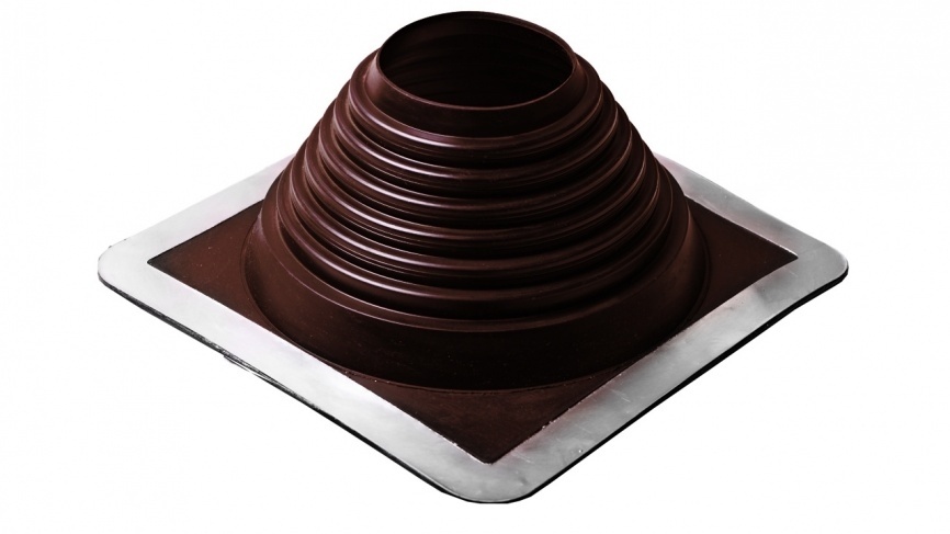 Манжета кровельная прямая "Мастер Флеш" PRO № 5 (102-178) силикон коричневая фото 2