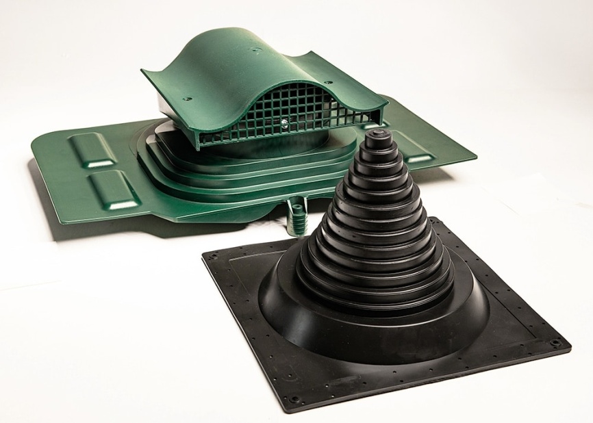 Кровельный вентиль "Мастер Флеш" универсальный, зеленый RAL 6020 фото 1