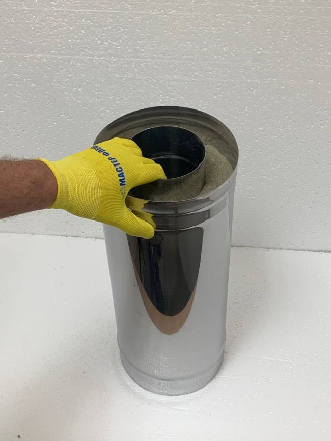 Сэндвич труба 0.25м d 200/285 430/Оц-0,5/0,5мм фото 1