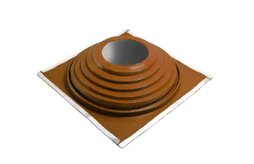 Манжета кровельная комби № 10 (380-760) СИЛИКОН коричневая фото 1