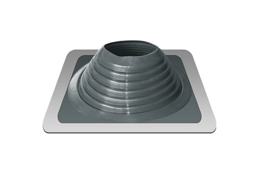 Манжета кровельная прямая "Мастер Флеш" RES №7 (153-280) СИЛИКОН серая фото 1