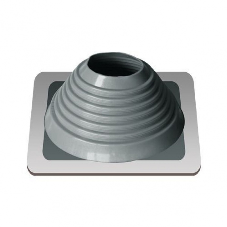 Манжета кровельная прямая "Мастер Флеш" RES №6 (127-229) СИЛИКОН серая фото 1