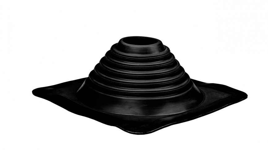 Манжета кровельная прямая "Мастер Флеш" PRO № 4 силикон (75-160) черная фото 1