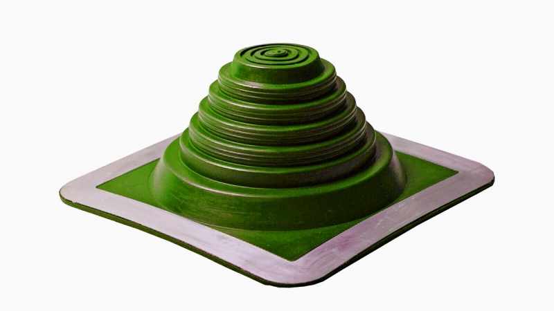 Манжета кровельная прямая "Мастер Флеш" № 3 (6-102) EPDM зеленая фото 1