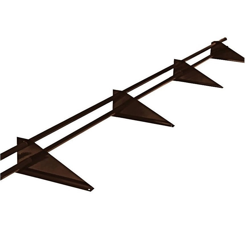 Снегозадержатель для труб Мастер Флеш-3000 (4 опоры, 2 трубы) RAL 8017 фото 1