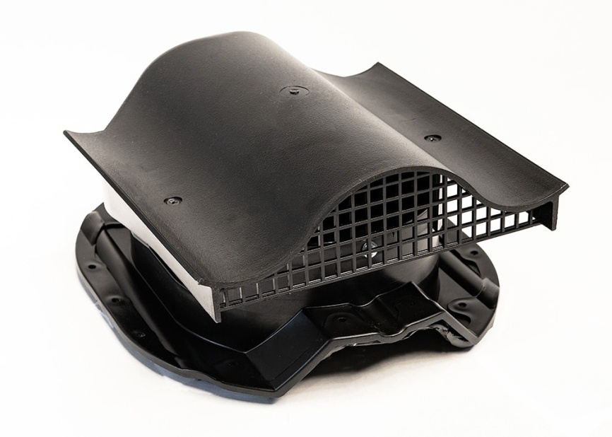 Кровельный вентиль "Мастер Флеш" для металлопрофиля НС-35, черный RAL 9005 фото 1