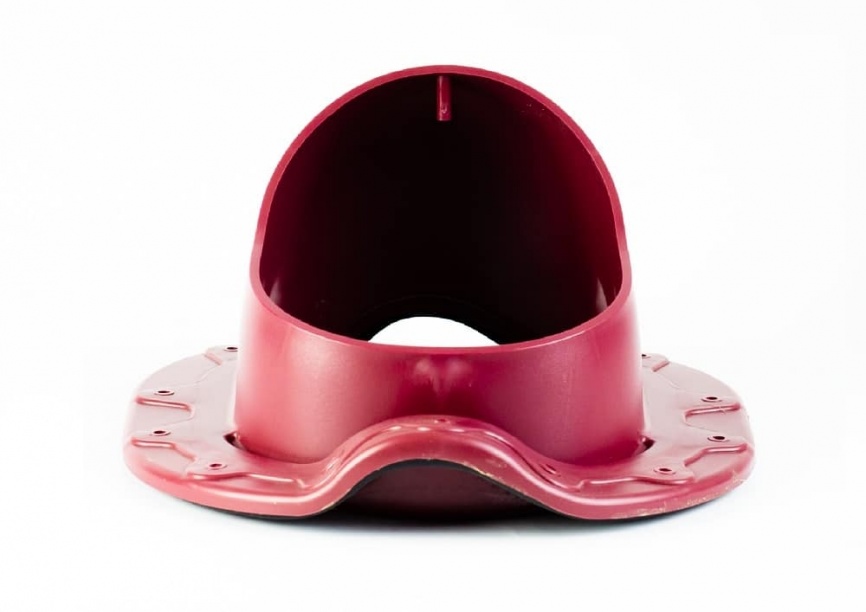 Проходной элемент "Мастер Флеш" для кровли Monterrey RAL 3005 Красное вино фото 1