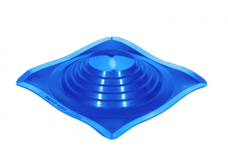 Манжета кровельная прямая "Мастер Флеш" № 9 (254-502) СИЛИКОН синяя фото 1