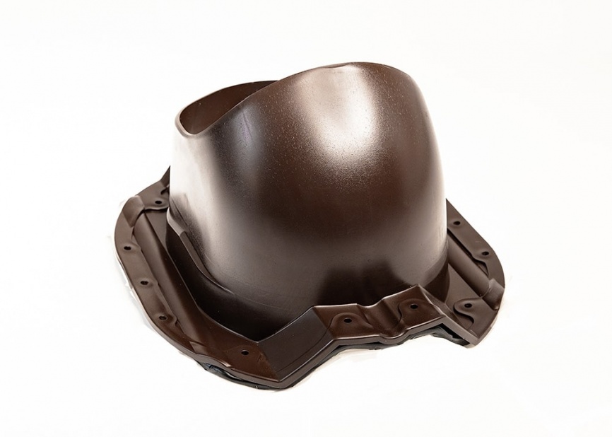 Проходной элемент "Мастер Флеш" для кровли из профиля 35 RAL 8017 коричневый фото 2