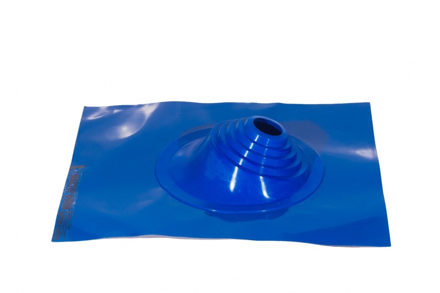 Манжета кровельная угловая "Мастер Флеш" PRO № 1 (75-200) СИЛИКОН синяя окрашенная (5005) фото 1