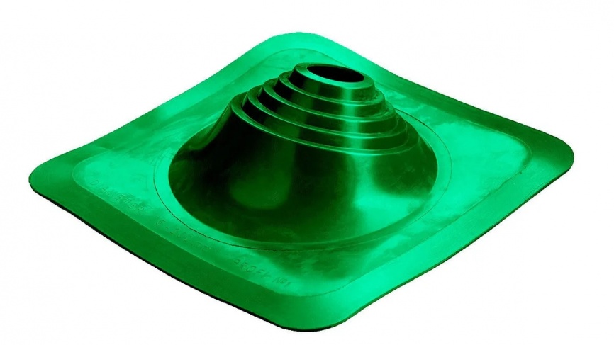 Манжета кровельная угловая ПРОФИ "Мастер Флеш" № 1 (75-200) СИЛИКОН зеленая фото 1