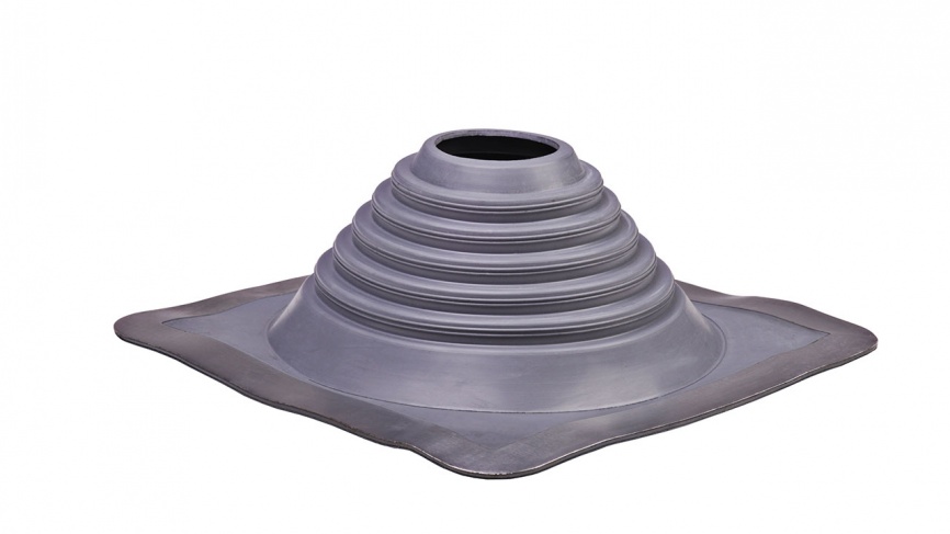 Манжета кровельная прямая "Мастер Флеш" PRO № 4 силикон (75-160) серая фото 1