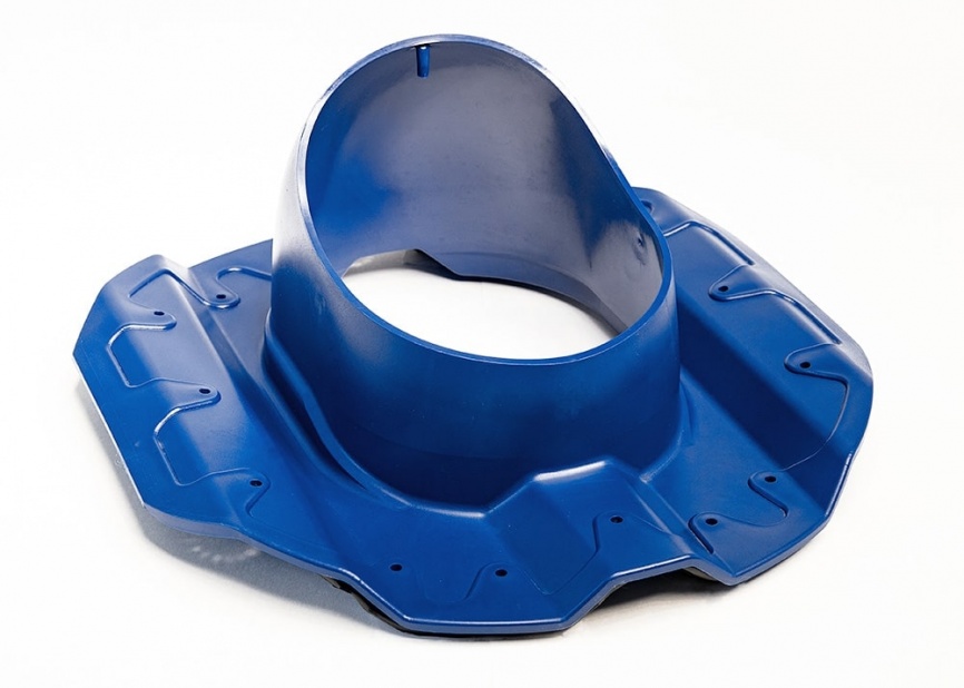 Проходной элемент "Мастер Флеш" для кровли из профиля 20 RAL 5005 синий фото 1