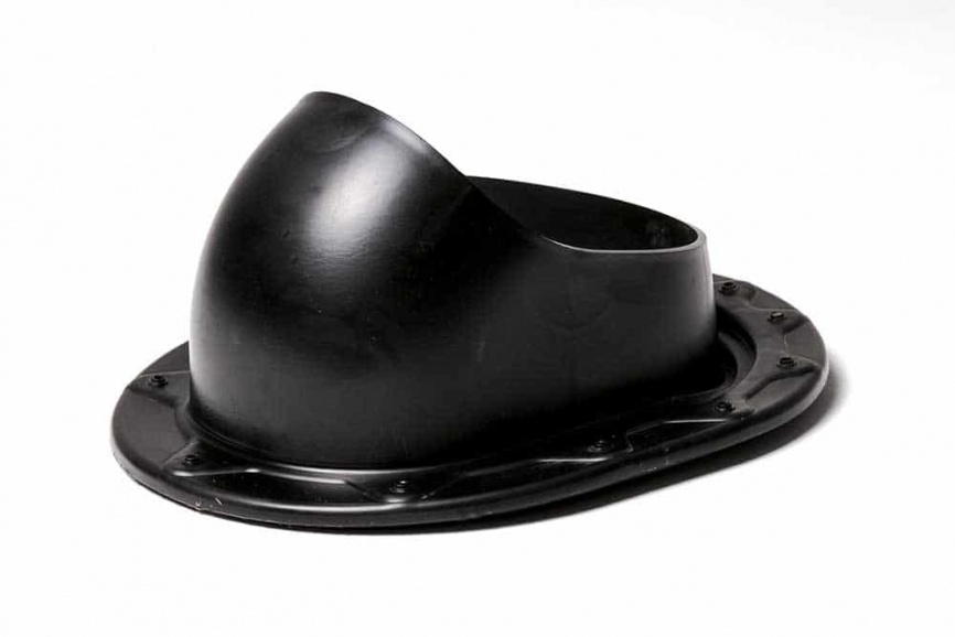 Проходной элемент "Мастер Флеш" для фальцевой кровли RAL 9005 черный фото 1