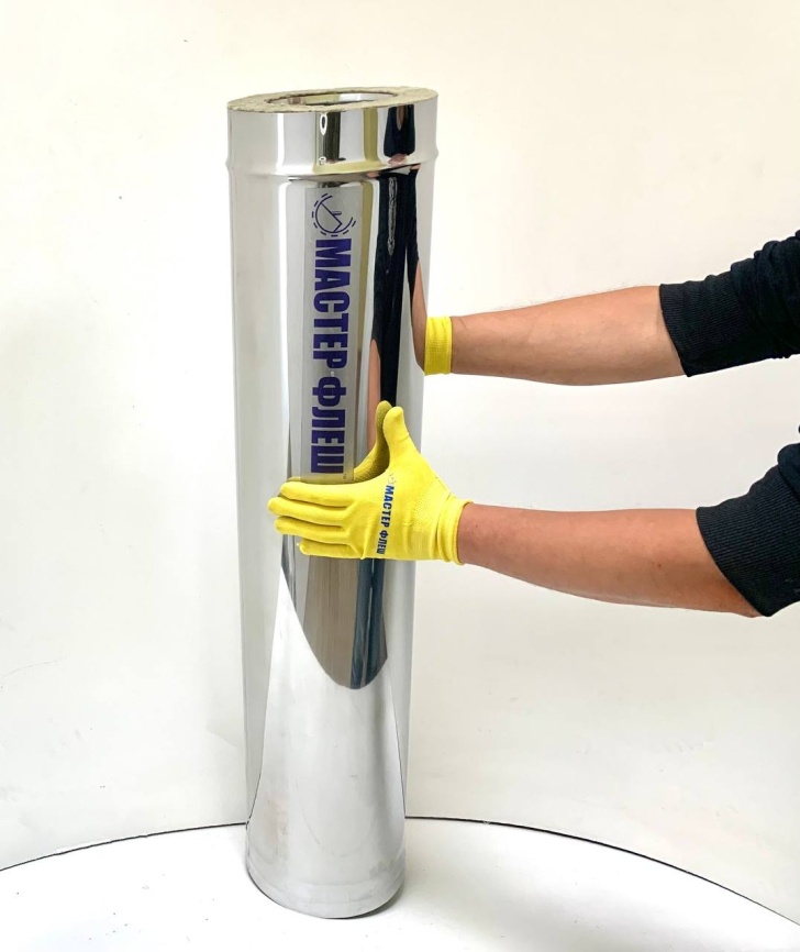 Сэндвич труба 0.25м d 200/285 430/Оц-0,5/0,5мм фото 3